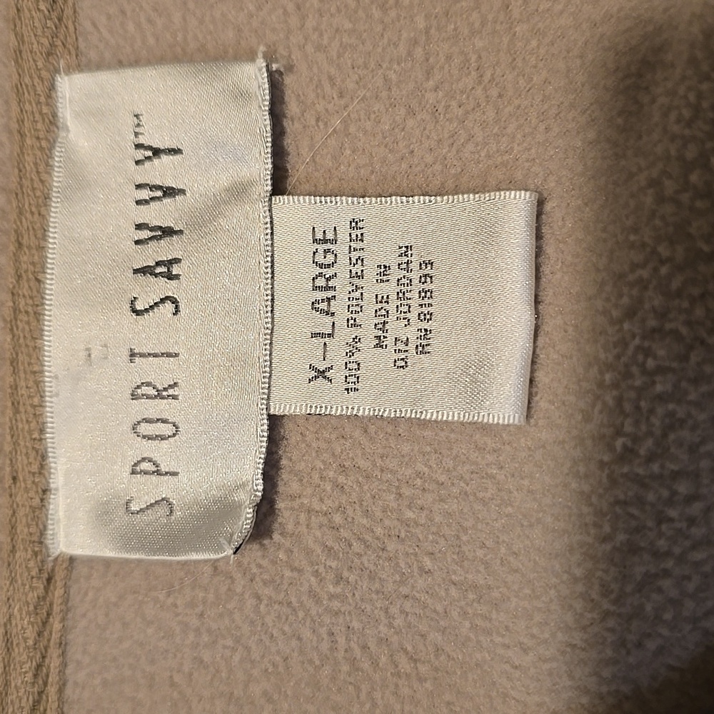 Vintage Sport Savvy Grandmacore Lilac Fleece Jacket XL - Picture 2 of 5